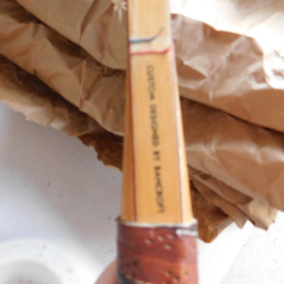 Tennis Racket Bancroft Bjorn Borg Wooden and Leather - Picture 2 of 11